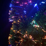 vidaXL Arbre de Noël artificiel mince et support 180 cm fibre optique