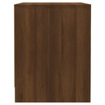 vidaXL Tables de chevet 2 Pièces Chêne marron 45x34x44 5 cm Aggloméré