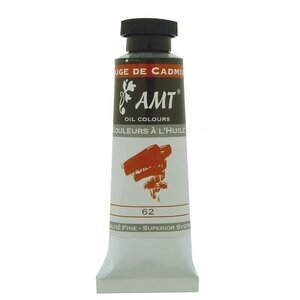 Peinture à l'huile fine en tube rouge de cadmium 45ml - amt