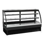 Vitrine réfrigérée 4 faces vitrées - 175 à 400 litres - combisteel - r290 - acier inoxydable2000 mm 2000x680x1200mm