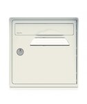 Pack de 4 boîtes aux lettres 1 porte - 2x "The Maniac World" SKWAK - 2x "Blanc ivoire"