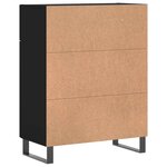 vidaXL Buffet noir 69 5x34x90 cm bois d'ingénierie