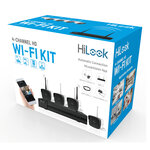 Kit vidéosurveillance WIFI 4 caméras full HD H265 micro intégré et vision de nuit 30 mètres IK-4142BH-MH/W HiLook by Hikvision