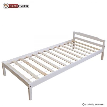 Lit Simple Blanc 90x200