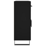 vidaXL Buffet noir 69 5x34x90 cm bois d'ingénierie