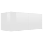 vidaXL Ensemble de meubles TV 6 Pièces Blanc brillant Bois d'ingénierie
