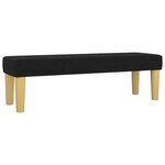 vidaXL Lit à sommier tapissier avec matelas Noir 200x200 cm Tissu