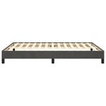 vidaXL Cadre de lit Gris foncé 140x190 cm Velours
