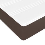 vidaXL Lit à sommier tapissier avec matelas Marron 200x200 cm