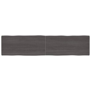 vidaXL Dessus de table bois chêne massif traité bordure assortie