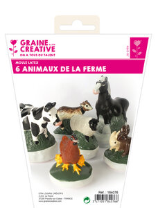 Moule en Latex 6 Animaux De La Ferme