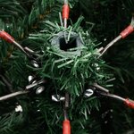 vidaXL Sapin de Noël artificiel à charnières avec neige floquée 240 cm