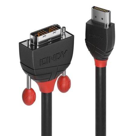 Lindy 36272 câble vidéo et adaptateur 2 m hdmi type a (standard) dvi-d noir