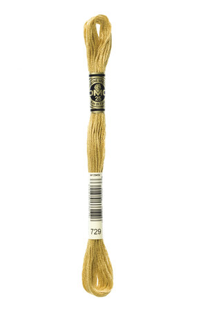 Fil Mouliné DMC Gold Concept 8M Col. 729 Broderie et Point de Croix