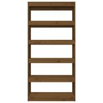 vidaXL Bibliothèque/Séparateur de pièce Marron miel 80x30x167 4 cm Pin
