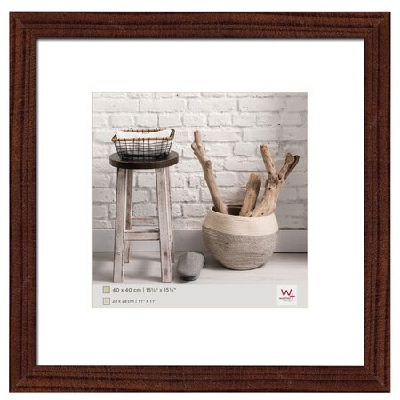 Walther Design Cadre photo Home 40x40 cm Noyer