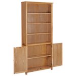 vidaXL Bibliothèque avec 2 portes 90x30x200 cm Bois de chêne massif