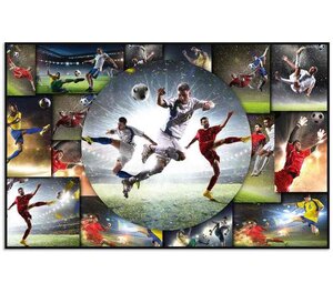 Sous-main 'football' (L)550 x (H)350 mm Recto Verso 2 Motifs HERMA
