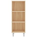 vidaXL Buffet haut Chêne sonoma 34 5x32 5x180 cm Bois d'ingénierie