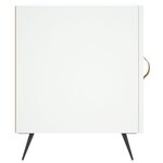 vidaXL Tables de chevet 2 Pièces blanc 40x40x50 cm bois d’ingénierie