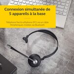 Jabra evolve 30 ms casque stereo - casque certifié microsoft voip softphone avec annulation passive du bruit - câble usb avec co