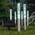 HI Lampes solaire LED à boules 6 Pièces