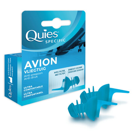Bouchons d'oreilles spéciale avion "quies ear planes"