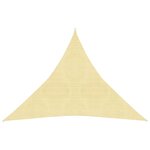 vidaXL Voile d'ombrage 160 g/m² Beige 4x4x4 m PEHD