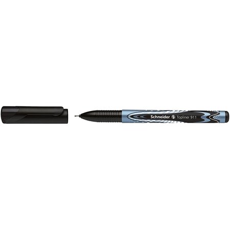 Feutre fineliner topliner 911 04 noir x 10 schneider