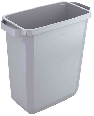 Poubelle DURABIN 60L Rectangulaire SANS couvercle H 615 mm Gris DURABLE