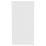 vidaXL Table d'appoint Blanc 50x26x50 cm Aggloméré