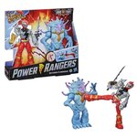 Power Rangers - Pack Figurines Battle Attacker Ranger Rouge VS Doom Snake - 15 cm