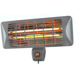 Eurom chauffage pour patio "q-time 2000" 2000 w gris foncé