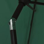 vidaXL Parasol 200 x 300 cm Vert Rectangulaire