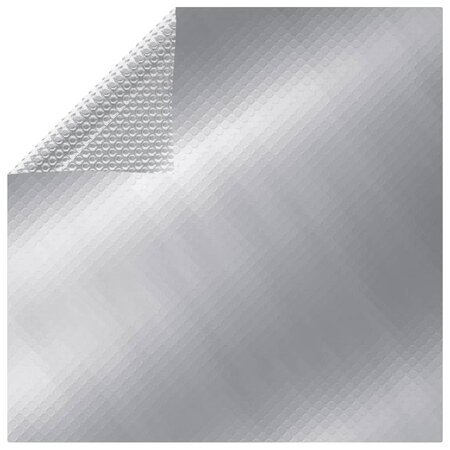 vidaXL Film solaire de piscine PE rectangulaire flottant 6x4 m Argenté