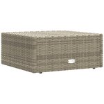 vidaXL Salon de jardin 8 Pièces avec coussins Gris Résine tressée