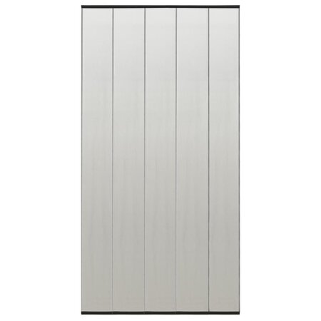 vidaXL Moustiquaire de porte rideau en maille 5 Pièces Noir 120x240 cm