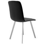 vidaXL Chaises à manger lot de 2 Noir Velours