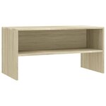 vidaXL Meuble TV Chêne sonoma 80 x 40 x 40 cm Aggloméré