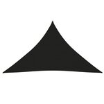 vidaXL Voile de parasol Tissu Oxford triangulaire 3x3x4 24 m Noir
