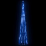 vidaXL Sapin de Noël cône 752 LED bleues Décoration 160x500 cm