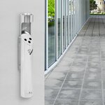 vidaXL Cendrier à fixation murale Acier inoxydable