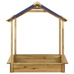 vidaXL Aire de jeu d'extérieur avec sablière 128x120x145 cm Pinède