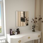 vidaXL Miroir mural carré 50 x 50 cm Verre
