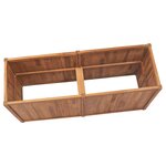 vidaXL Lit surélevé de jardin 150x50x70 cm Bois de teck solide