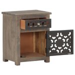 vidaXL Table de chevet 40x30x50 cm Bois de manguier massif