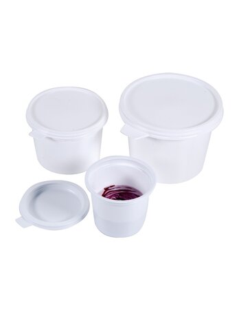(lot  de 440 pots) pot plastique blanc 50cl