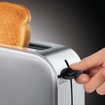 Russell hobbs grille-pain à fente longue adventure argenté 1000 w