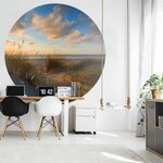 WallArt Papier peint cercle Beachlife 190 cm