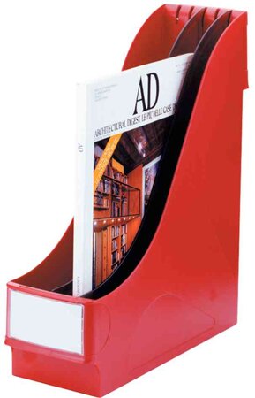 Porte-revues extra large  a4  en polystyrène  rouge leitz